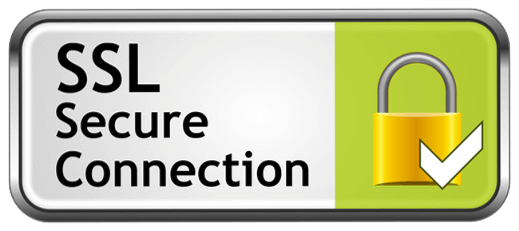 Secure SSL connection badge.